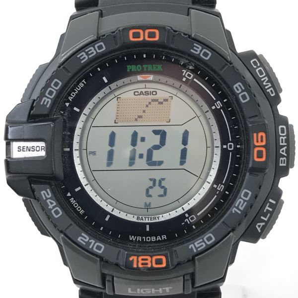 美品 CASIO カシオ PROTREK プロトレック 腕時計 PRG270-1 ソーラー タフソーラー カレンダー デジタル トリプルセンサー 動作確認済_画像1