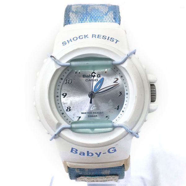 CASIO カシオ Baby-G ベビージー 腕時計 BG-12 クオーツ アナログ ホワイト ブルー コレクション スポーティー おしゃれ かわいい_画像2