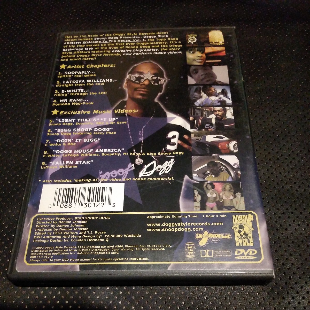 SNOOP DOGG / Snoopadelic Films: Welcome toスヌープ・ドッグ　輸入盤DVD　送料無料~_画像2