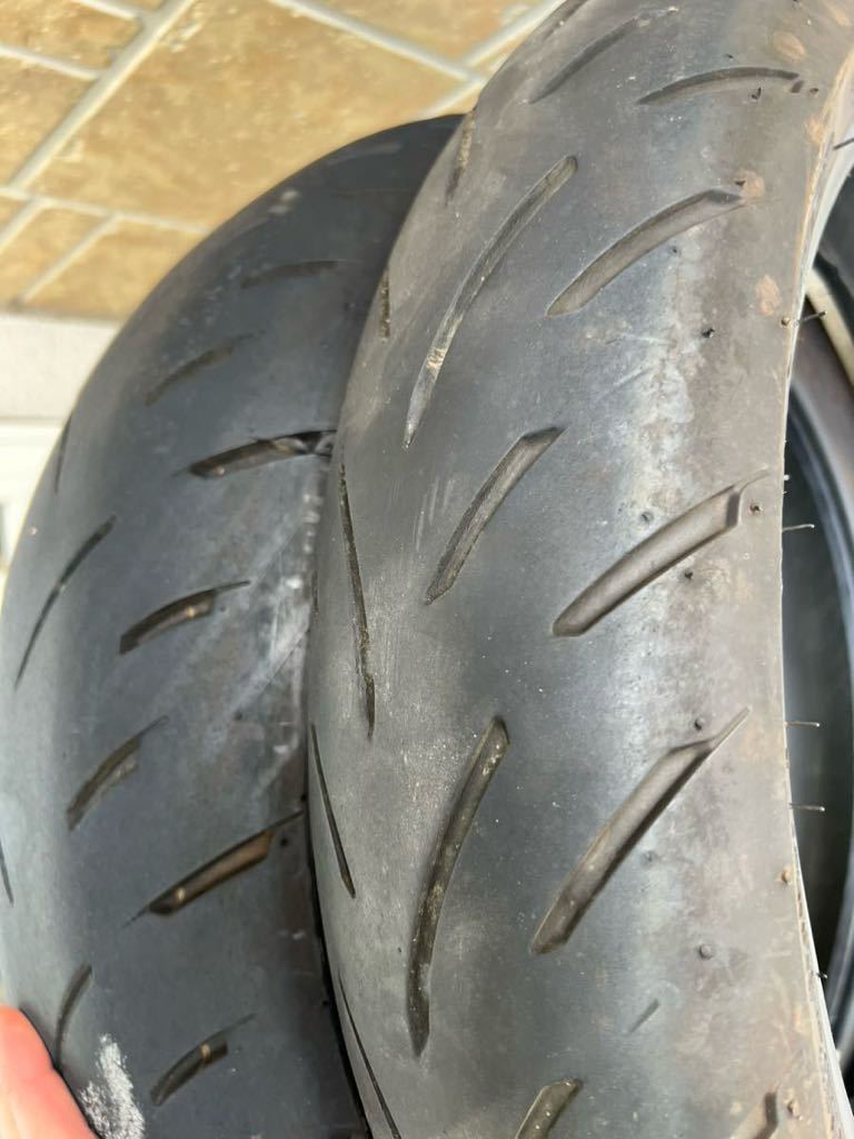 DUNLOP GPR300 120/70ZR17 180/55ZR17 Z900RSより取り外し ブリヂストン ダンロップ T32 ディアブロロッソ S22 S21 中古タイヤ Z900RS CAFE_画像2