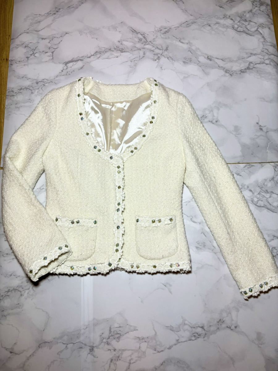  high class tweed color jacket S size 