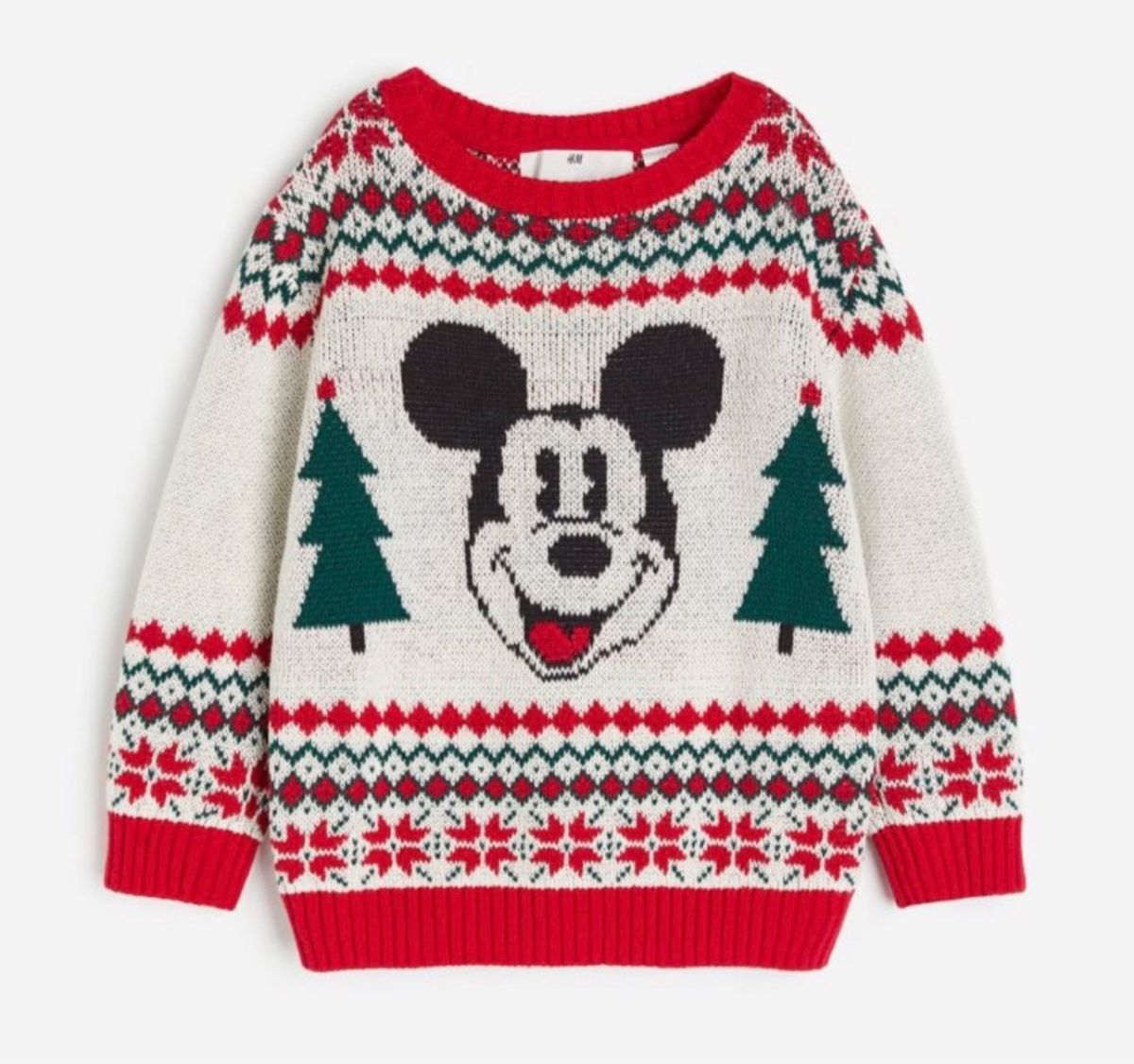 H&M キッズ ディズニー ミッキー クリスマス ニット セーター H&M キッズ ディズニー ミッキー クリスマス ニット セーター