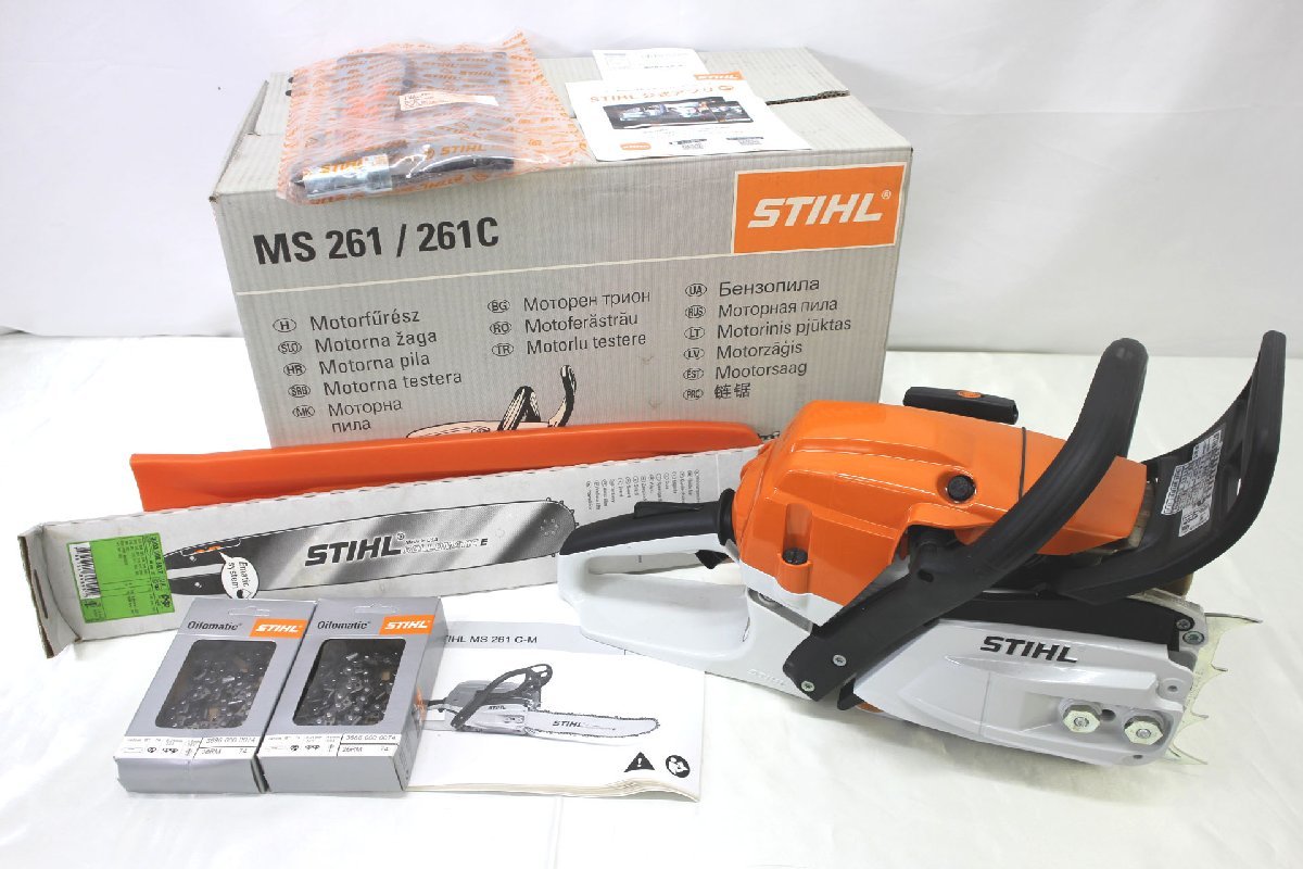 ＜中古品＞STIHL スチール エンジンチェンソー MS 261 C-M ガイドバー45cm（12223111318180DJ）_画像1