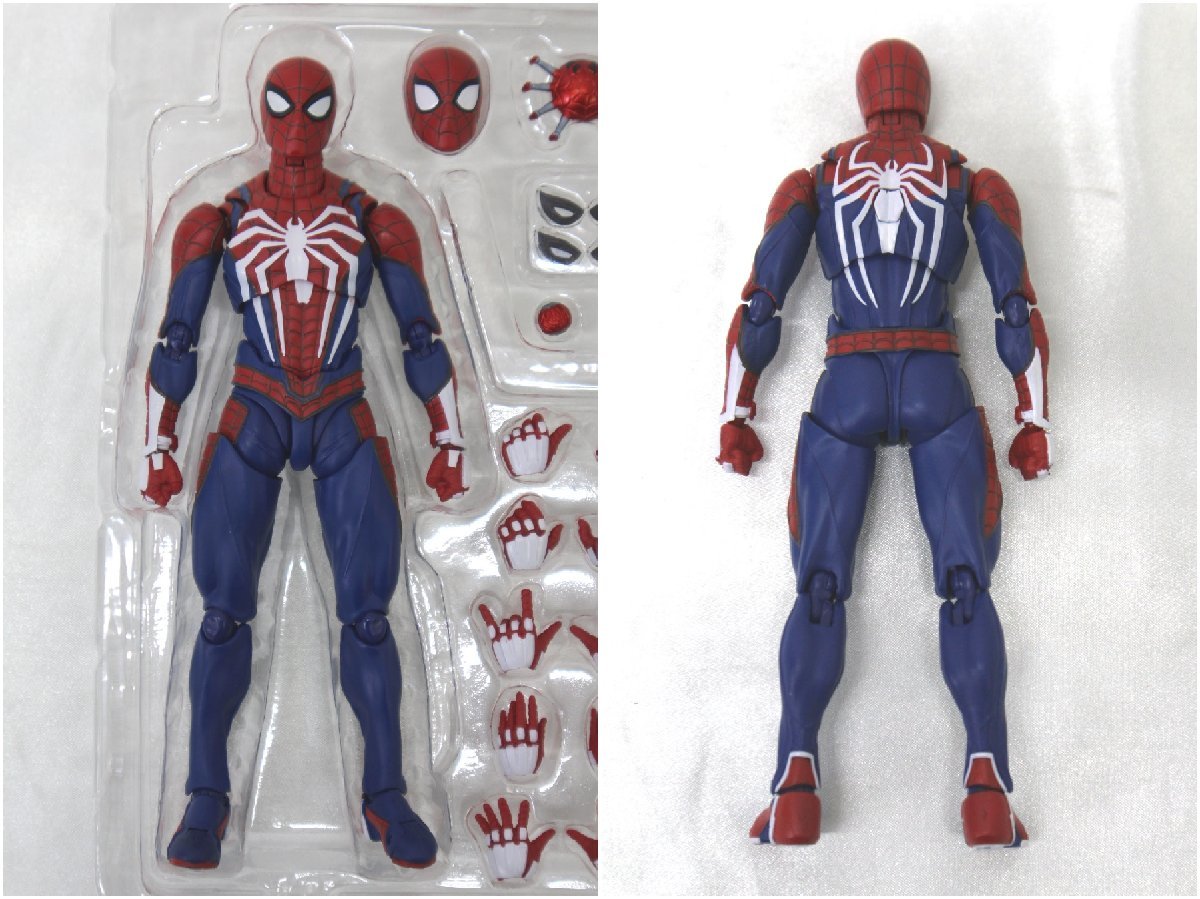 ＜中古品＞バンダイ フィギュア S.H.Figuarts スパイダーマン アドバンス・スーツ Marvel's Spider-Man（12223102717146DJ）_画像3