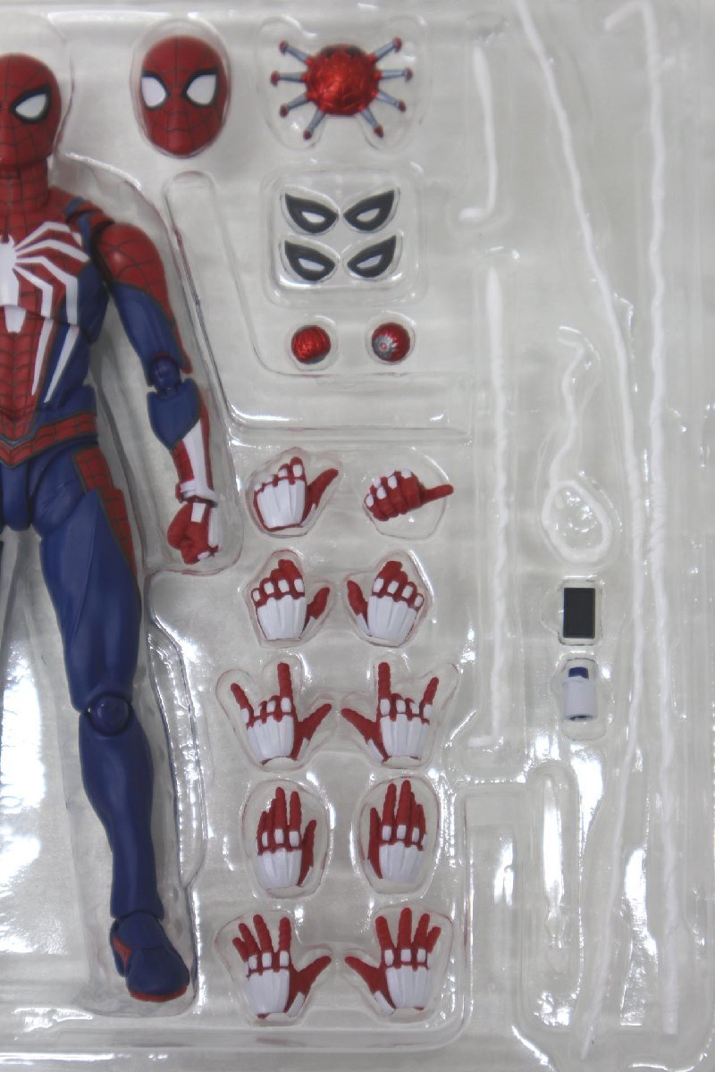 ＜中古品＞バンダイ フィギュア S.H.Figuarts スパイダーマン アドバンス・スーツ Marvel's Spider-Man（12223102717146DJ）_画像4