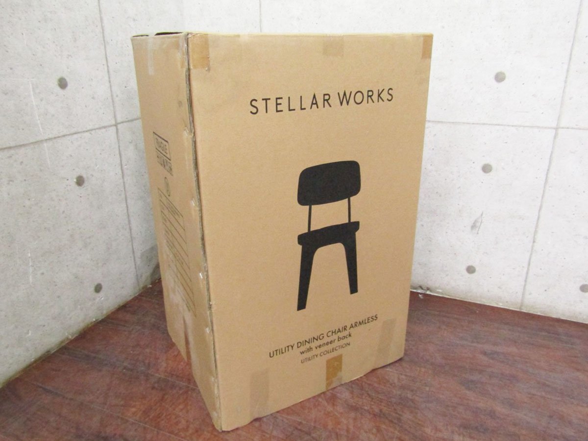 ■新品/未使用品/STELLAR WORKS/ステラワークス/FLYMEe/Utility Chair V/Neri＆Hu/ウォールナット/スチール/牛革/チェア/166,100円/ft8365k_画像6