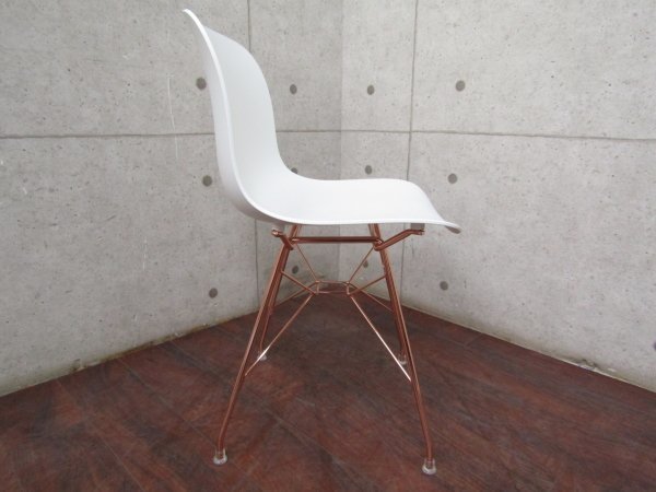 展示品/未使用品/MAGIS/マジス/高級/TROY/トロイ/Marcel Wanders/SD3700/WIRE FRAME copper/PP WHITE 1735C/サイドチェア/57,200円yykn953k