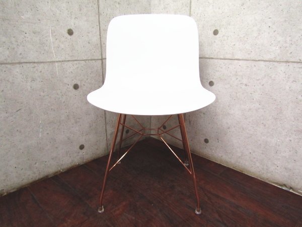 展示品/未使用品/MAGIS/マジス/高級/TROY/トロイ/Marcel Wanders/SD3700/WIRE FRAME copper/PP WHITE 1735C/サイドチェア/57,200円yykn952k_画像3