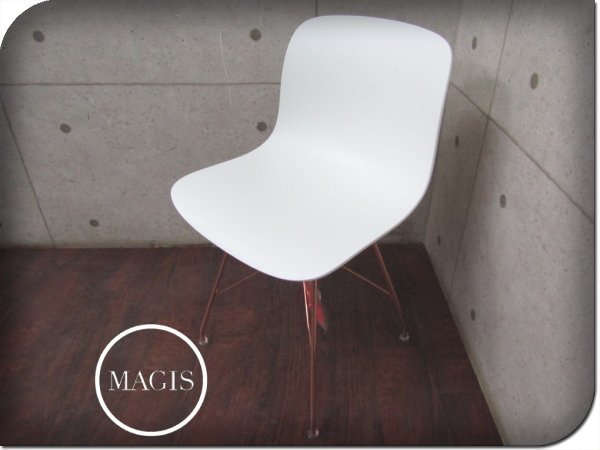 新品/未使用品/MAGIS/マジス/高級/TROY/トロイ/Marcel Wanders/SD3700/WIRE FRAME copper/PP WHITE 1735C/サイドチェア/57,200円/yykn841k_画像1