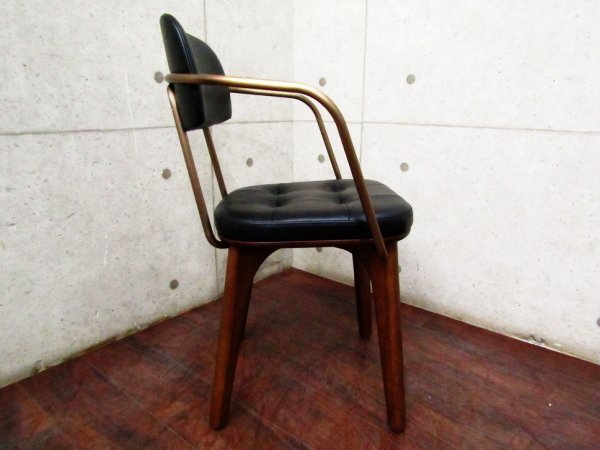 新品/未使用品/STELLAR WORKS/FLYMEe取扱い/Utility Arm Chair U/Neri＆Hu/ウォールナット/スチール/牛革/アームチェア/193,600円/ft8351k