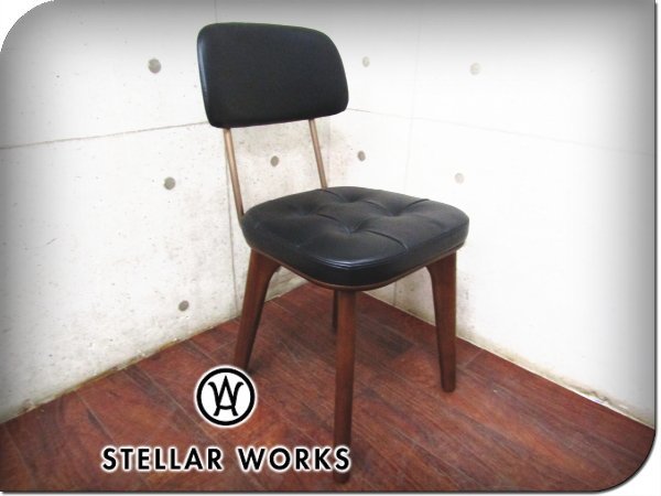 新品/未使用品/STELLAR WORKS/FLYMEe取扱い/Utility Chair U/ユーティリティ チェア U/Neri & Hu/アッシュ/牛革/チェア/159,500円/ft8326k_画像1