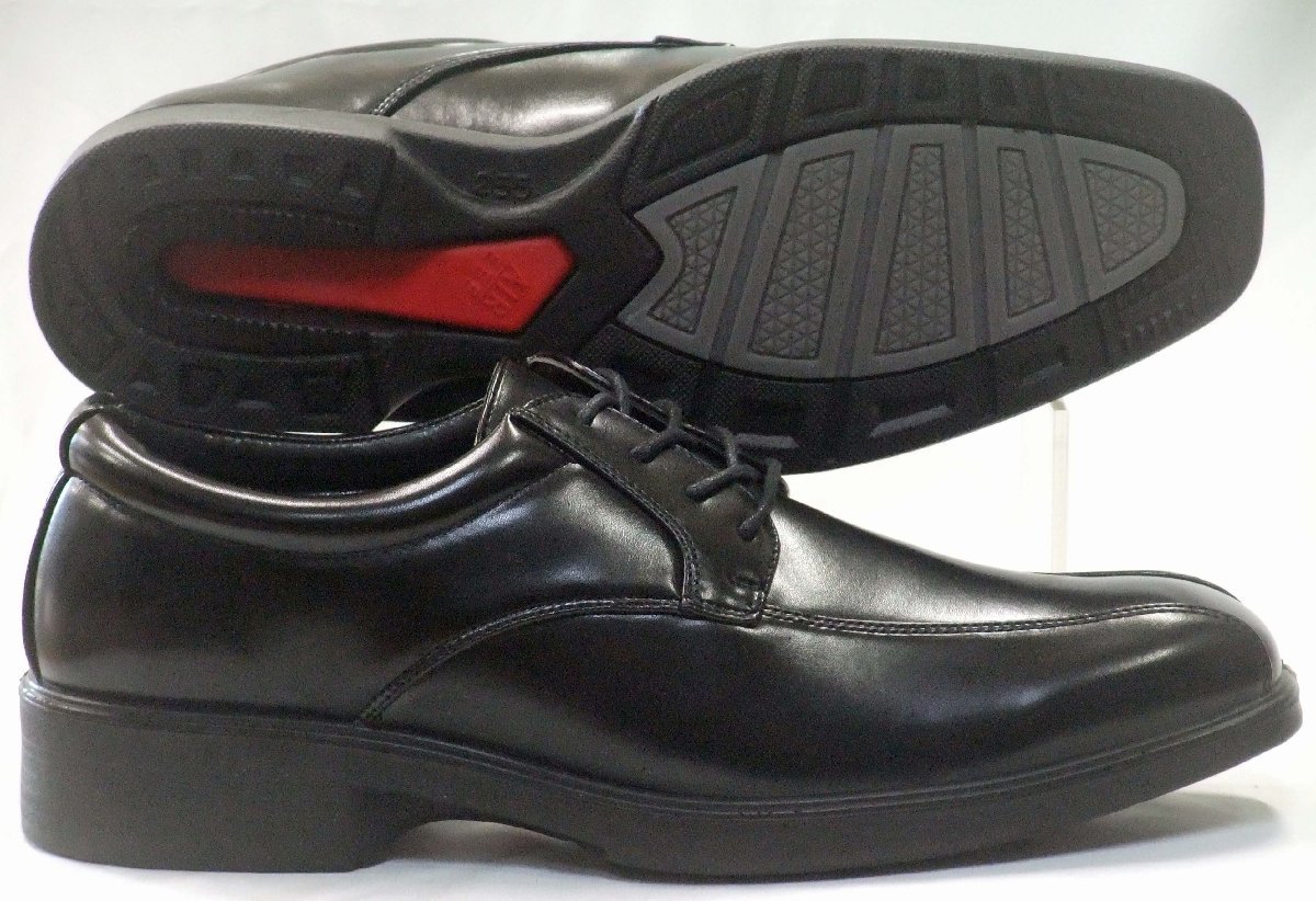 送料無料 ウイルソン WILSON 71 軽量 スワールモカ ビジネスシューズ ブラック 26.5cm 幅3E 快適歩行 紳士靴 AIR WALKINGの画像2