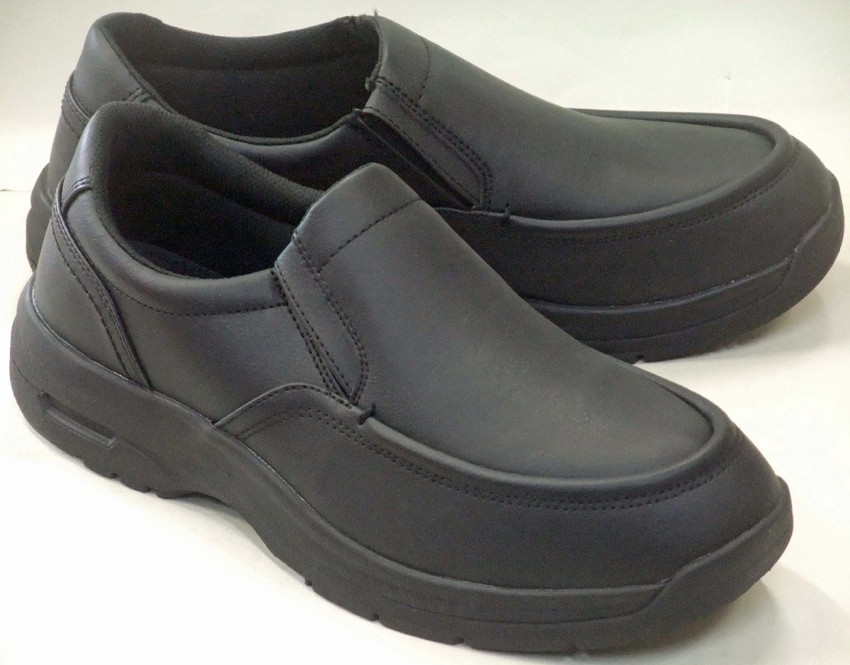  бесплатная доставка Asics коммерческое предприятие te расческа -TM-3017 удобный прогулочные туфли черный 26.5cm широкий 4E casual со вставкой из резинки туфли без застежки джентльмен обувь 