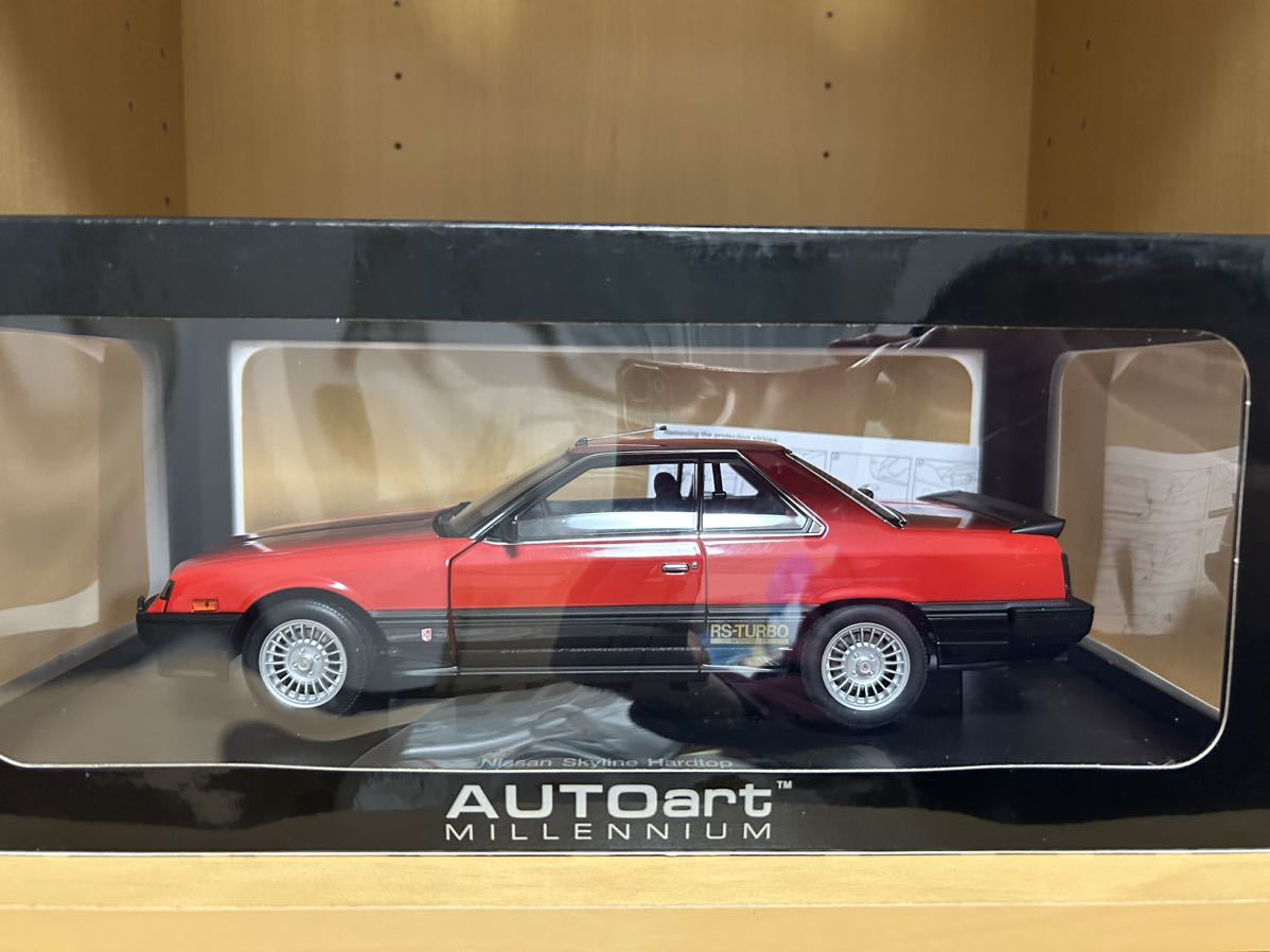 オートアート 1/18 NISSAN SKYLINE 2000 Turbo RS-X(DR30) AUTOart 日産スカイライン 鉄仮面 赤/黒　箱違い_画像10