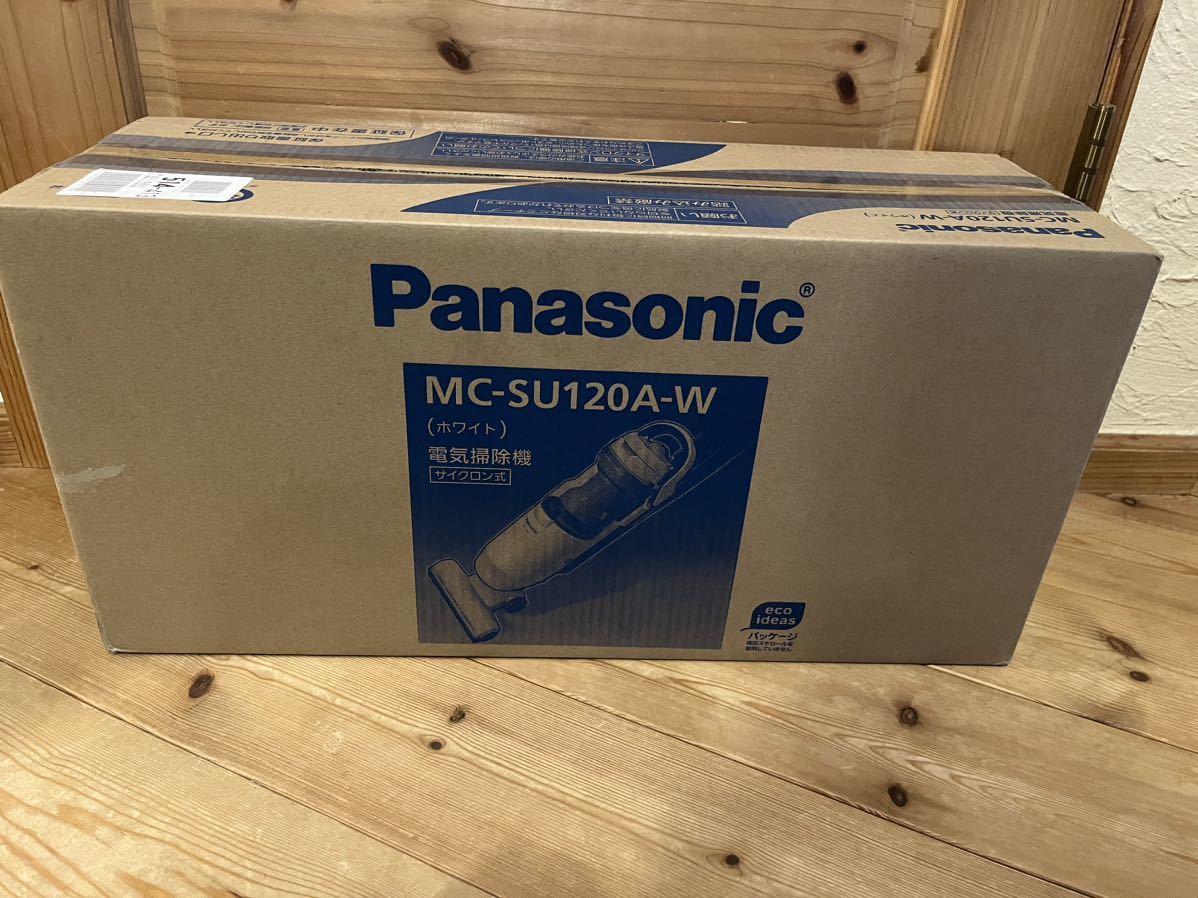 新品未開封　パナソニック Panasonic MC-SU120A-W ホワイト サイクロン式 電気掃除機 _画像1