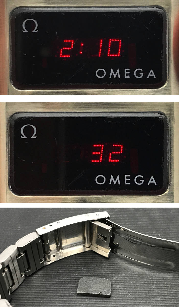 【稼働品 WORKING】OMEGA Time Computer TC-1/オメガ タイムコンピューター/LED/シルバー/ステンレス/検索：パルサー ハミルトン_上が時分、中が秒数のLED表示です。