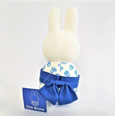 値下げmiffy65【ミッフィーぬいぐるみ】世界2000限定ブルーチューリップ着物和柄ちりめん/Limited Edition BlueTulipKimono Miffy #miffy65_画像4