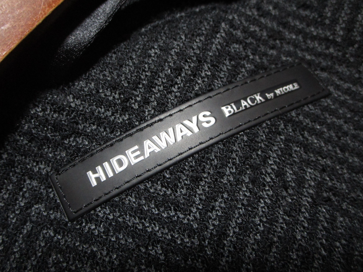 新品 【ニコル】 定価2.0万　ショートスタンドジャケット　ヘリンボーンジャガード　サイズ48　(L) HIDEAWAYS BLACK by NICOLE_画像6