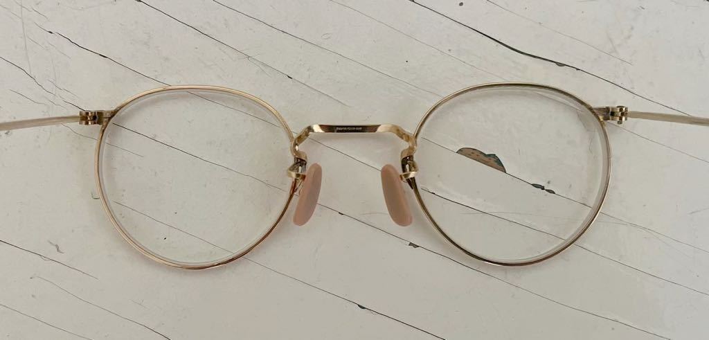 30S アメリカンオプティカル　フルビュー　金張　眼鏡　メガネ　ヴィンテージ　AO シュロン　ボシュロム　彫金　デッドストック