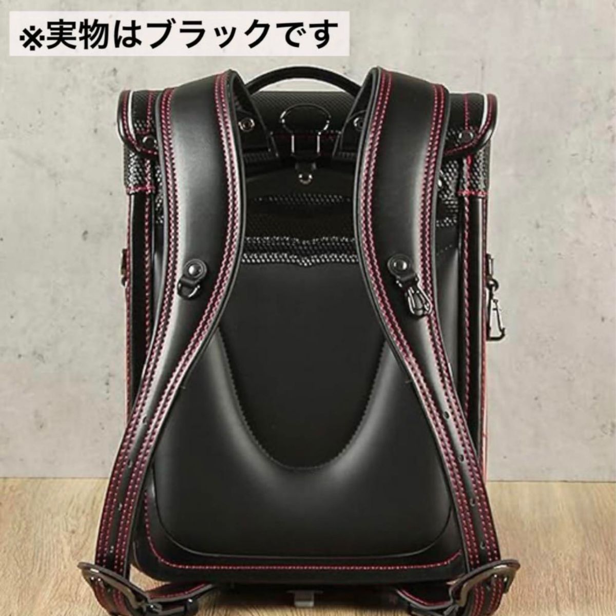 【新品未使用】ランドセル 黒 キューブ型 反射材付き ワンタッチロック A4 男の子 女の子 小学生 鞄