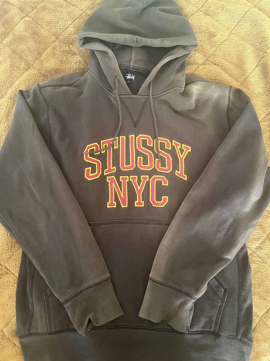 [90s] Stussy オールドステューシー カレッジロゴパーカー 紺タグ
