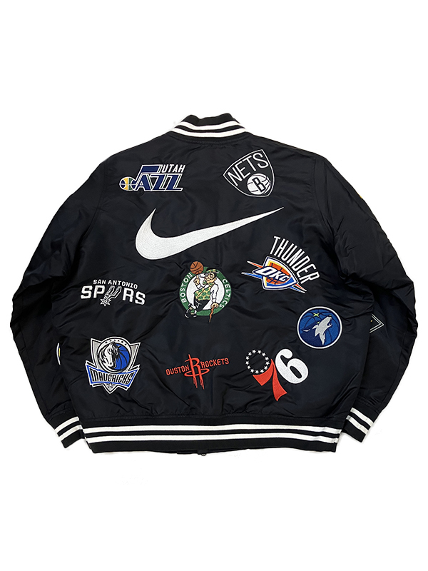 Supreme シュプリーム NIKE LAB ナイキ NBA Teams Warm-Up Jacket スタジャン L ブラック  ウォームアップジャケット ブルゾン BOX LOGO