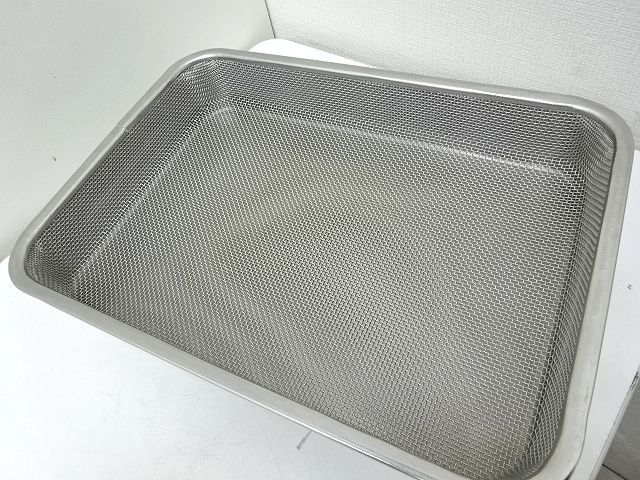  used stainless steel large bat rectangle drainer net 2. set disinfection sanitation control 