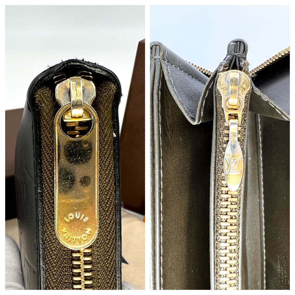 1円〜 ルイヴィトン LOUIS VUITTON M1 ヴェルニ ジッピーラウンドファスナー 長財布 男女兼用 小銭入れ サイフ 人気商品_画像8