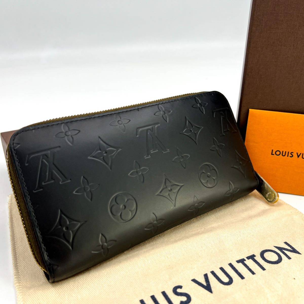 1円〜 ルイヴィトン LOUIS VUITTON M1 ヴェルニ ジッピーラウンドファスナー 長財布 男女兼用 小銭入れ サイフ 人気商品_画像2