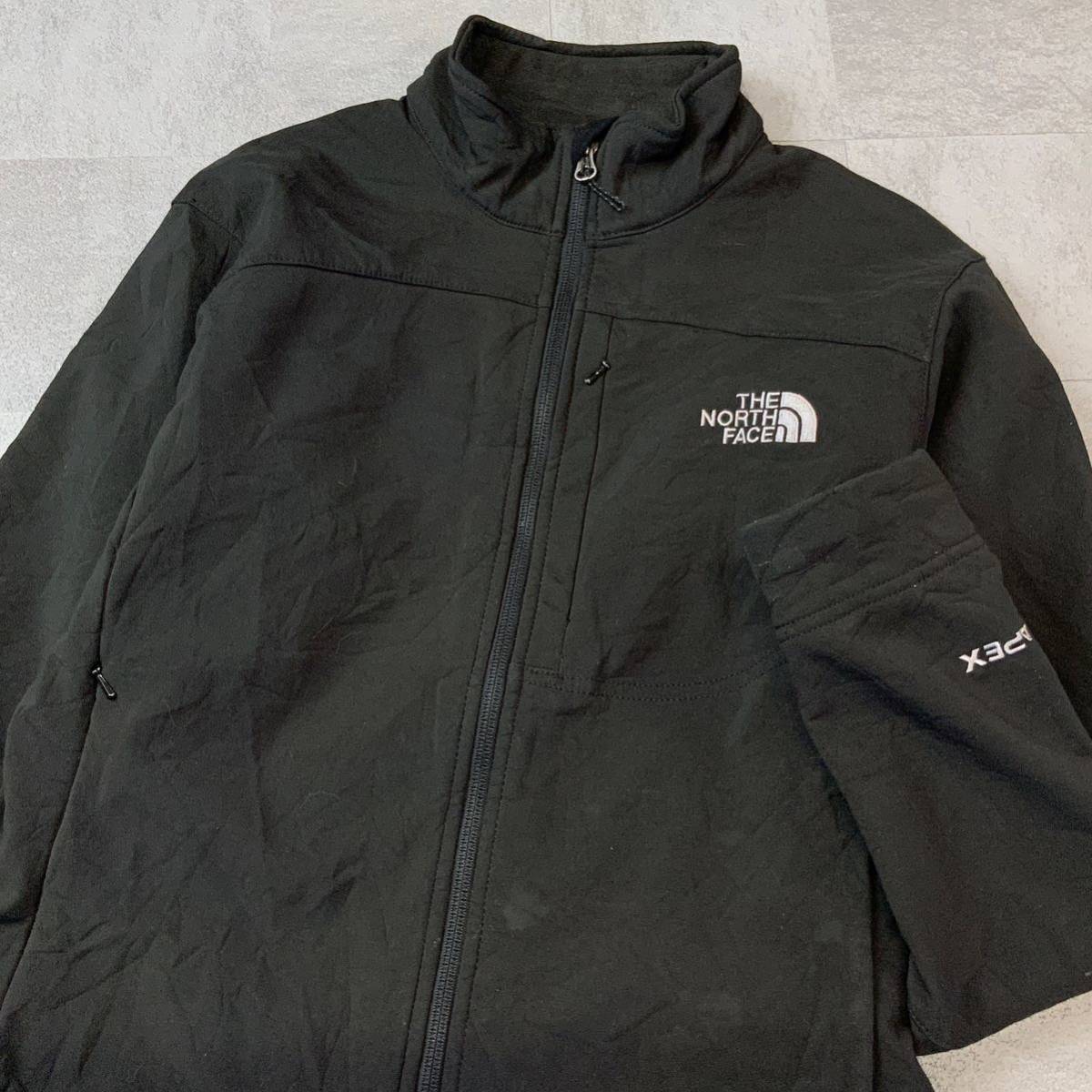 THE NORTH FACE ザノースフェイス ソフトシェルジャケット レディース Mサイズ ブラック アウトドア キャンプ 登山_画像3