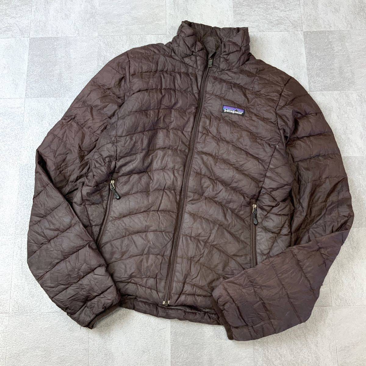 patagonia パタゴニア ダウンジャケット レディース Sサイズ ブラウン アウトドア キャンプ 登山