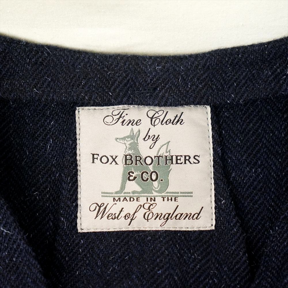 KENNETH FIELDkenes field FOX BROTHERS wool tweed the best navy M