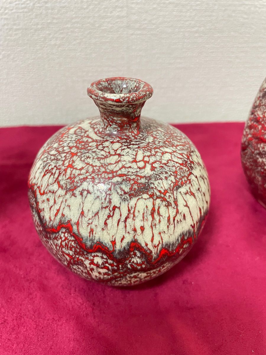 激レア 希少】松田箕山 箕面焼 花瓶 一輪挿し 茶道 茶道具 陶器 激レア 希少】松田箕山 箕面焼 花瓶 一輪挿し 茶道 茶道具 陶器