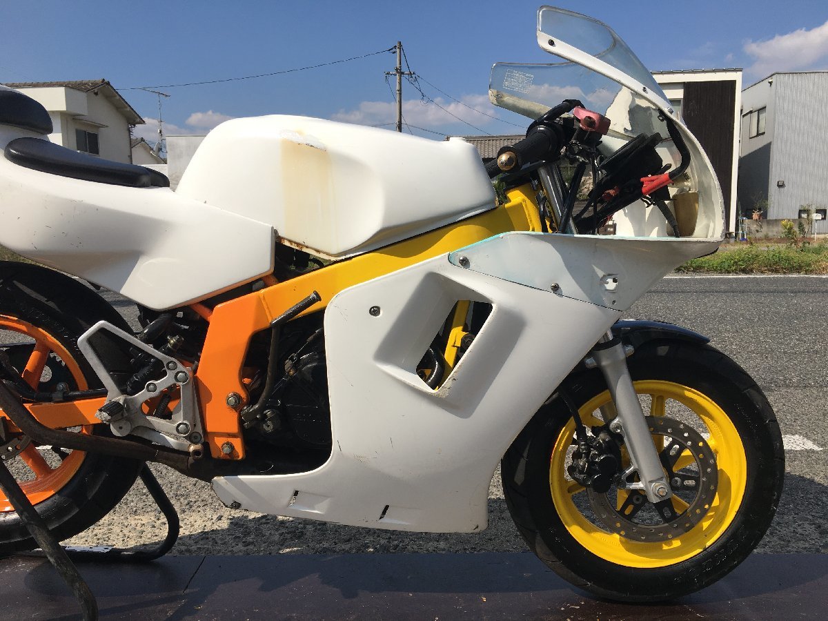 ホンダ NSR50 AC10 Nチビ 実働 書類付き レース仕様 混合 絶版 Jhaチャンバー レストア 膝スリ サーキットベースにも_画像2