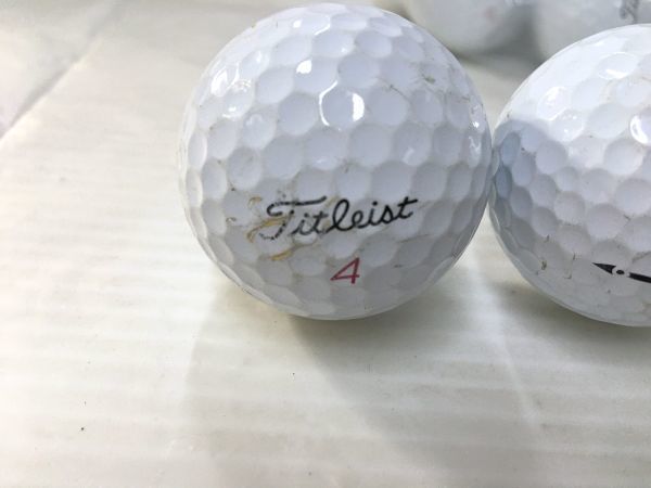 N3-104◆Titleist PRO V1x タイトリスト プロ PRACTICE 約50球 ゴルフボール レジャー ナンバー4 のみ 現状品_画像3