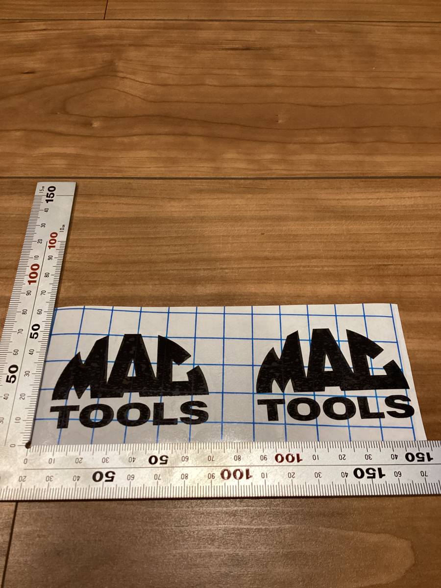 マックツール カッティングステッカー MAC TOOL 65mm アルファベット 黒_画像1