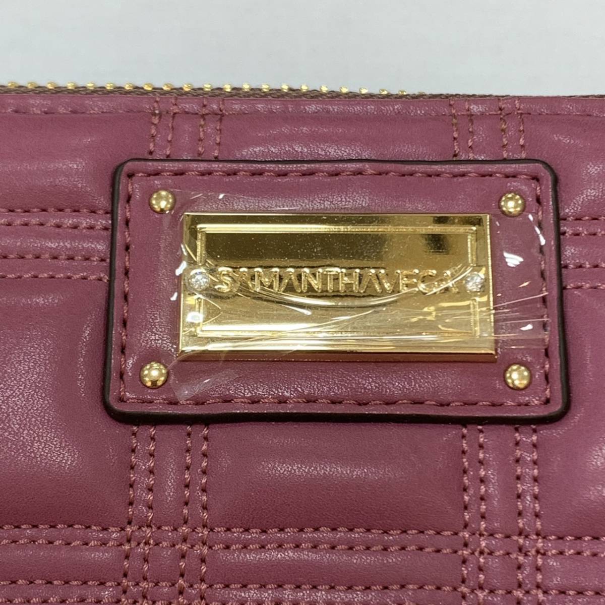 #13924　 新品　未使用　Samantha Vega サマンサベガ　ピンク　レザー　財布　定価14800円_画像3