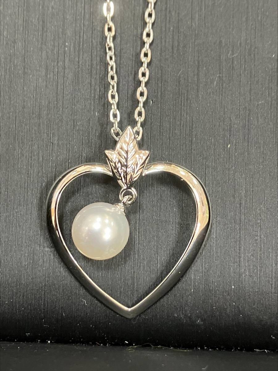 #13974　MIKIMOTO ミキモト スターリングシルバー パール ネックレス sterling silver 　箱付　現状品_画像7