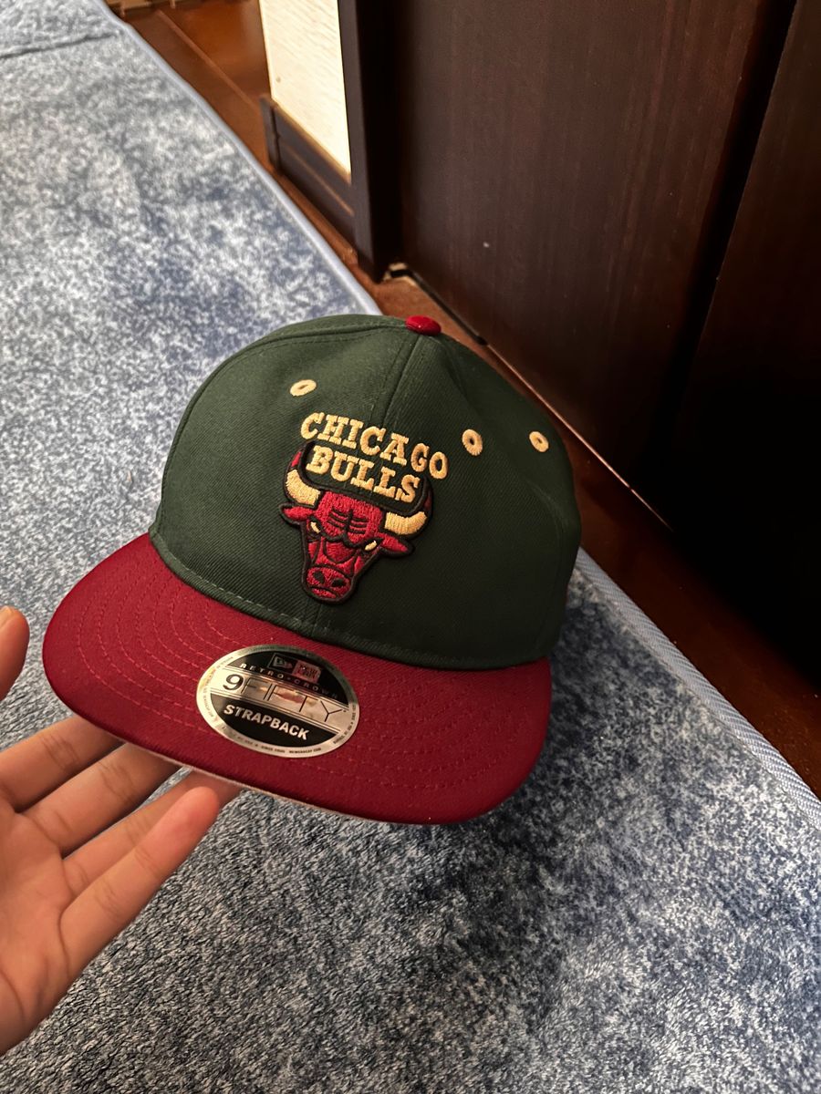 CHICAGO NEWERA 緑色 キャップ 帽子 大きさ調節可
