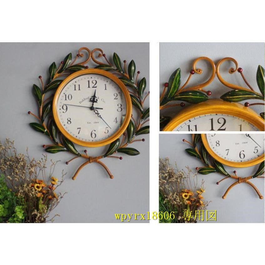 緑枝の葉 壁掛け時計 掛け時計 かけ時計 おしゃれ 壁飾り 北欧 おしゃれ ウォールクロック プレゼント 欧芸術風_画像3