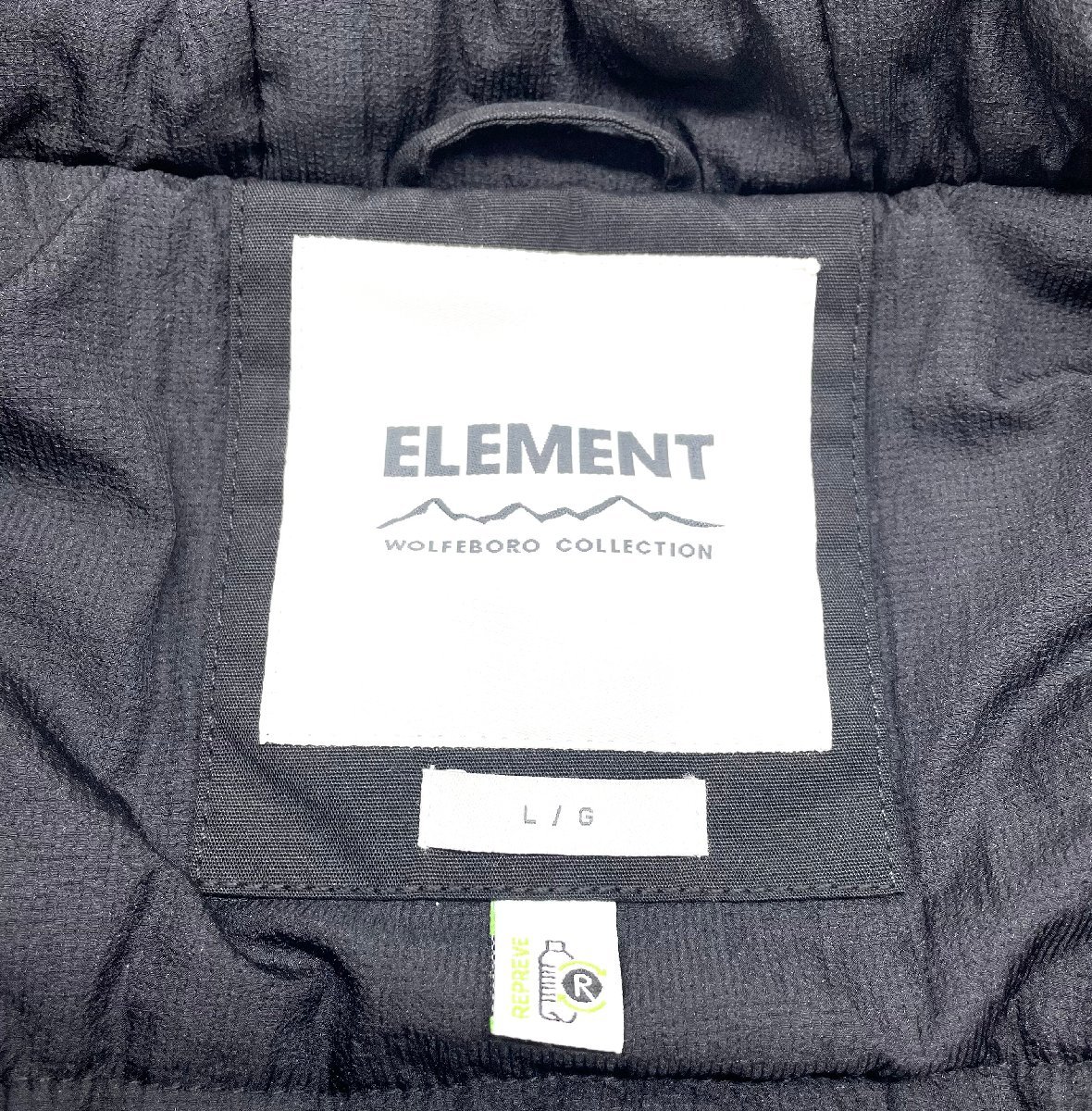 ELEMENT エレメント アウター ジャケット ダウン ブルゾン 迷彩 カモフラ 長袖 フーディー フロントジップ メンズ ファッション Lサイズ_画像5