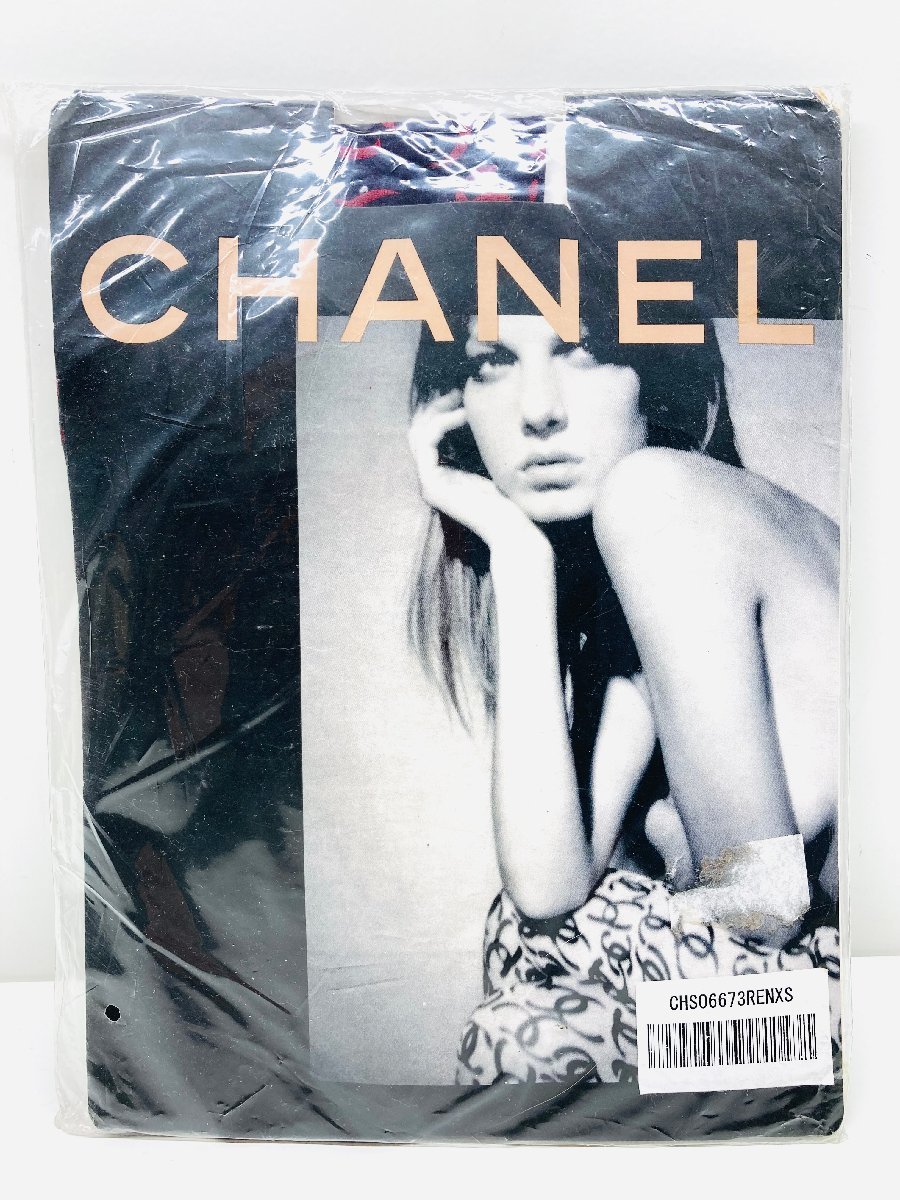 未使用 CHANEL シャネル タイツ ストッキング パンスト ココマーク パープル CHS06673RENXS 未開封 保管品_画像1