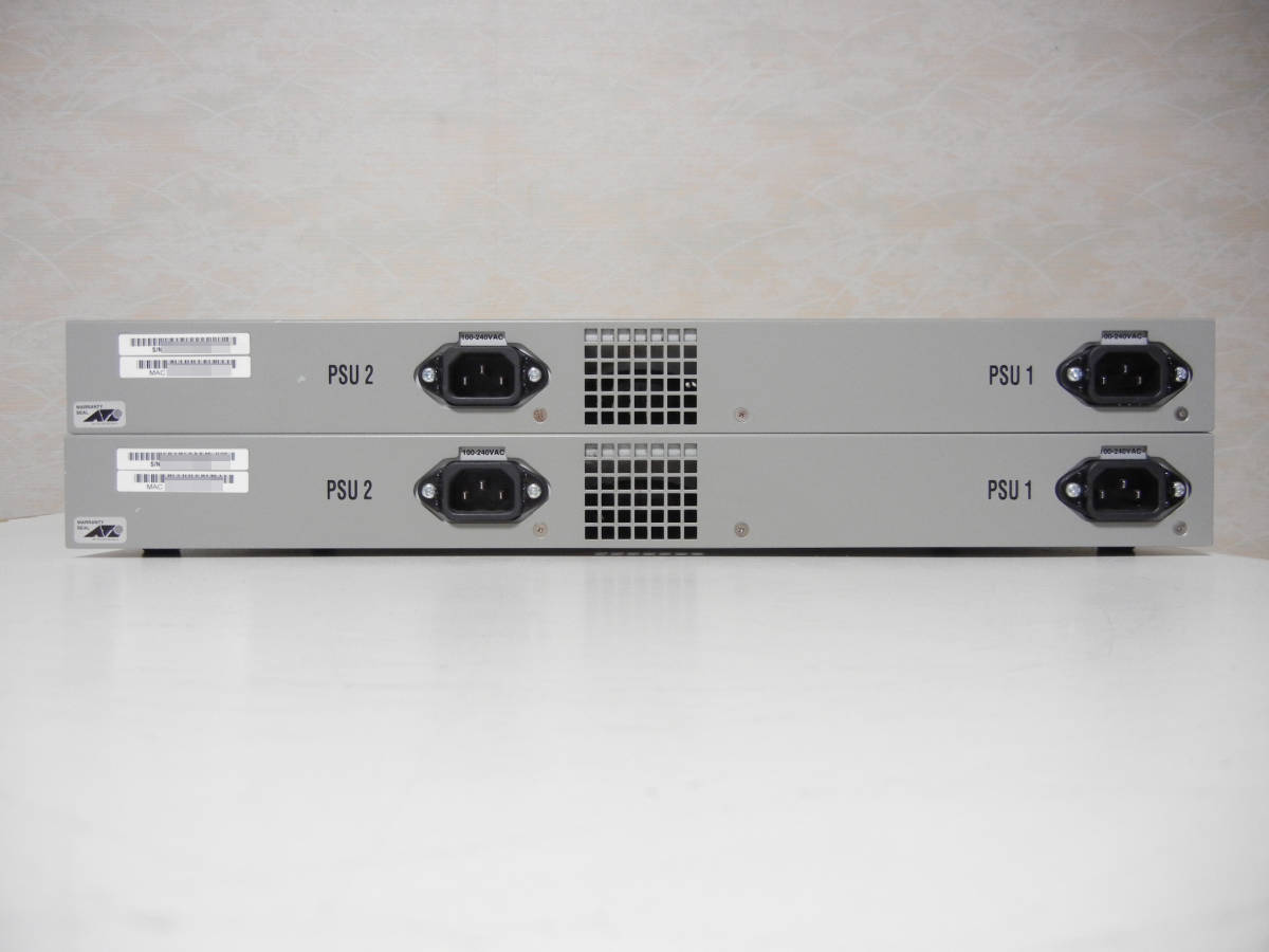 《》【中古】2台SET Allied Telesis AT-x510-28GTX プレミアムライセンス(AT-x510-FL01)モデル_画像2