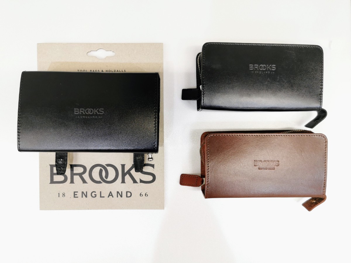【極美品】ブルックス B2767 Dシェイプドツールバッグ ブラック BROOKS サドルバッグ レザー　ケースは2色からお選びください。