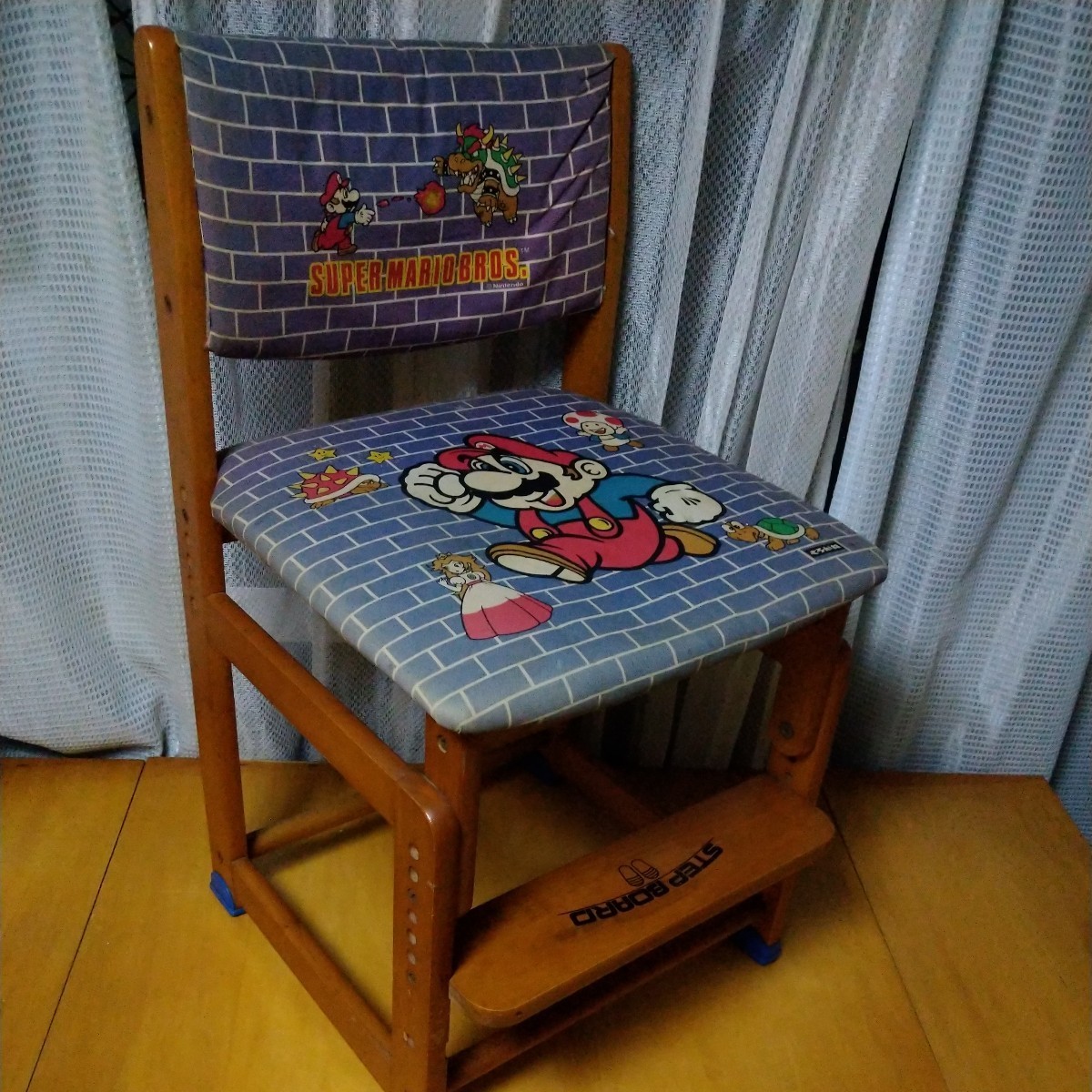 【引取可】スーパーマリオブラザーズ SUPER MARIO BROS. チェア椅子 くろがね_画像1