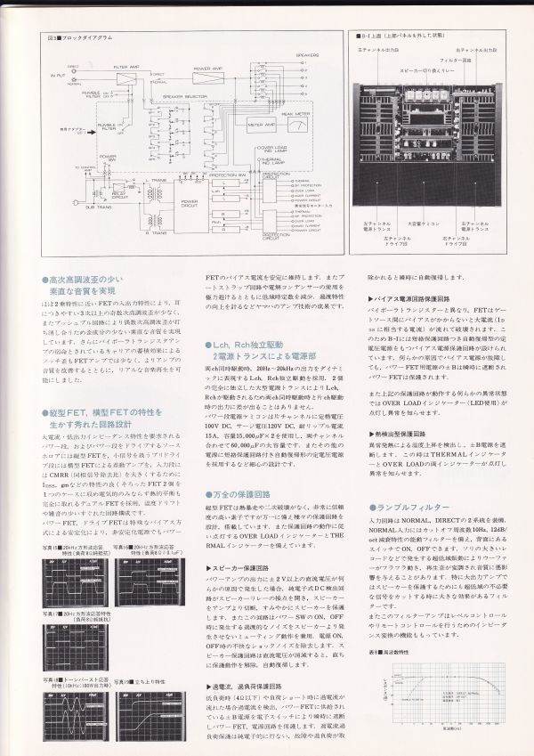 ☆カタログ ヤマハ B-1 ベーシックアンプ オーディオ C4628の画像4
