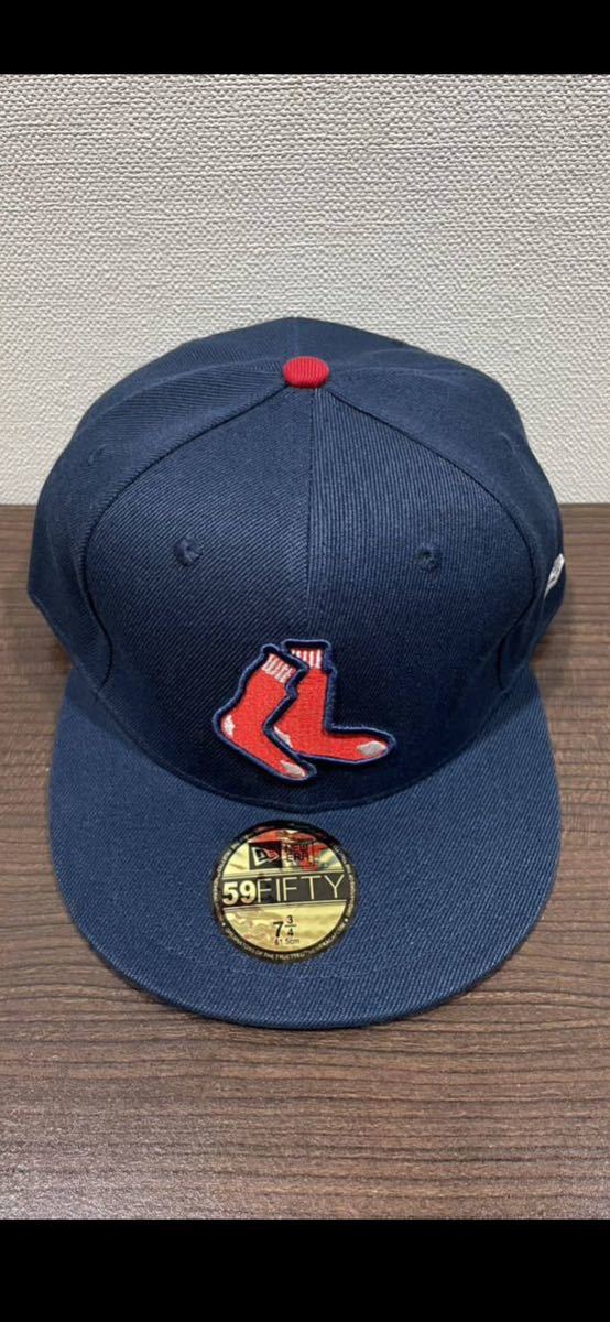 NEW ERA ニューエラキャップ MLB 59FIFTY (7-3/4) 61.5CM BOSTON RED SOXボストン・レッドソックス帽子 _画像3