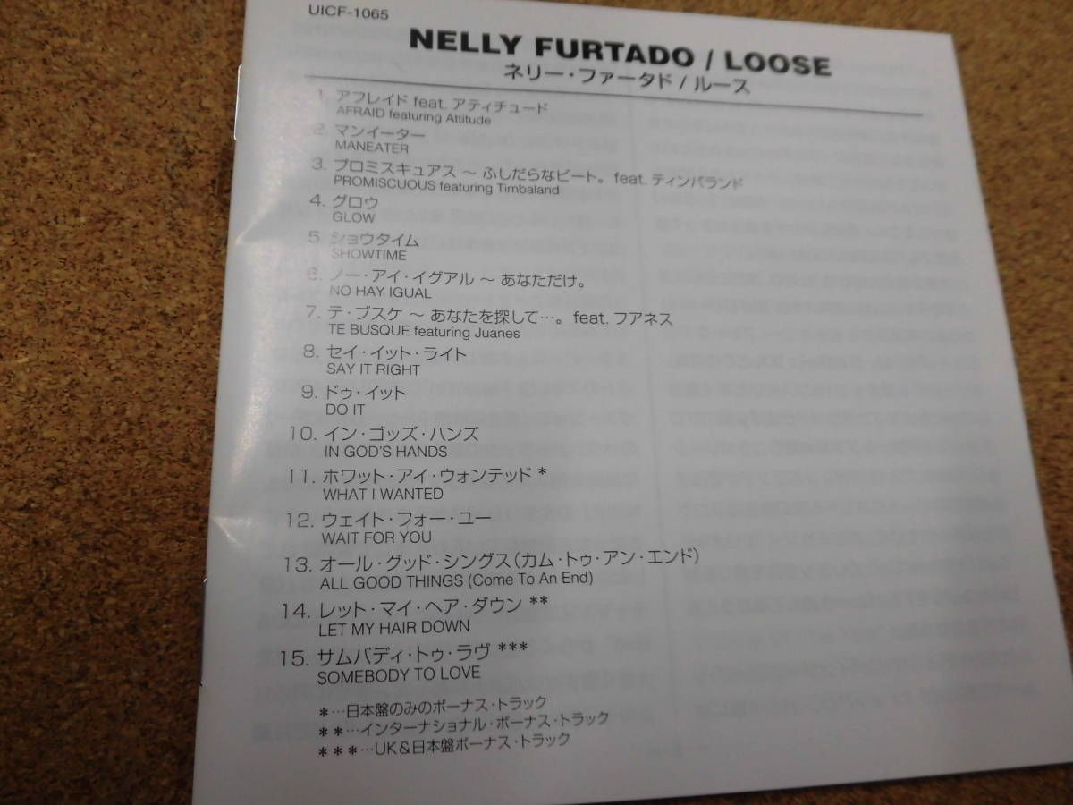CD ネリー・ファータド/ルース_画像2
