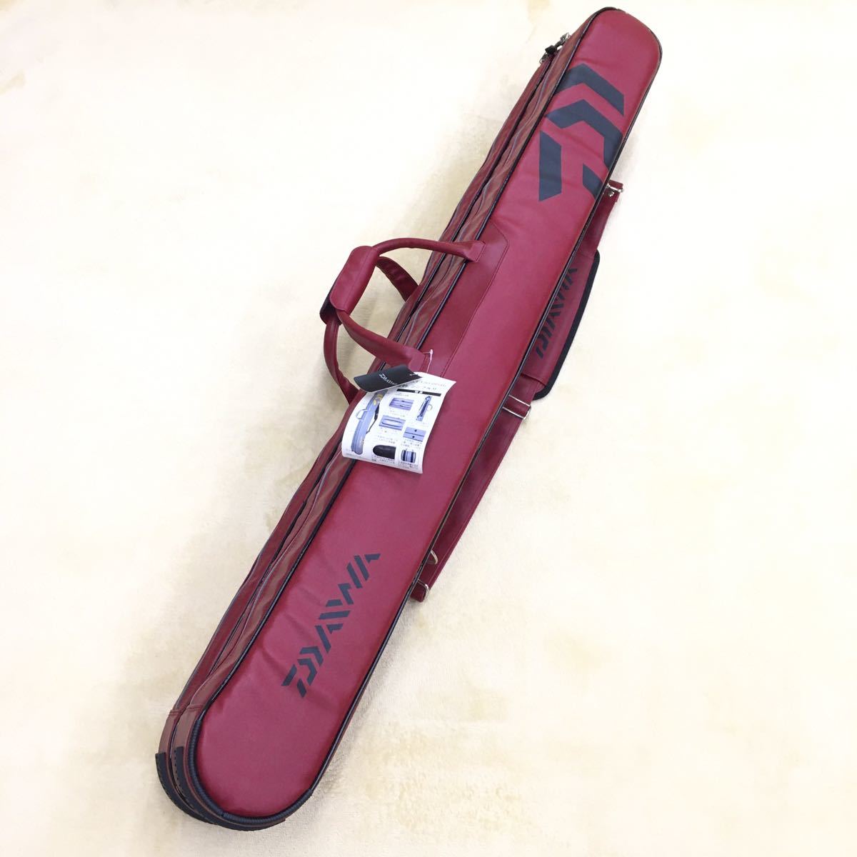 Daiwa ダイワ へらロッドケース 釣具 2層式 軽量竿 ウキケース LT130-2P レッド 赤 タグ付き美品 未使用 Yahoo!フリマ（旧）