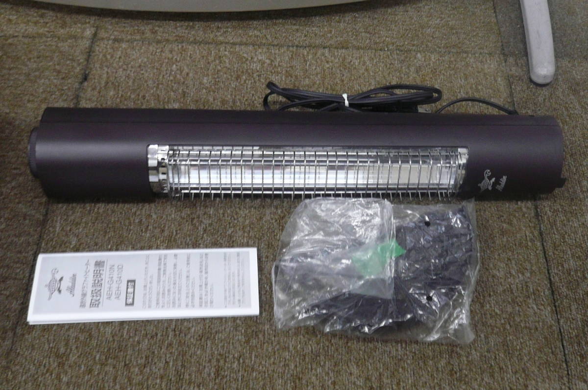 * used *Aladdin far infrared graphite heater AEH-G410N( dark brown )2015 year made [1-1449] * free shipping ( Hokkaido * Okinawa * remote island excepting )*